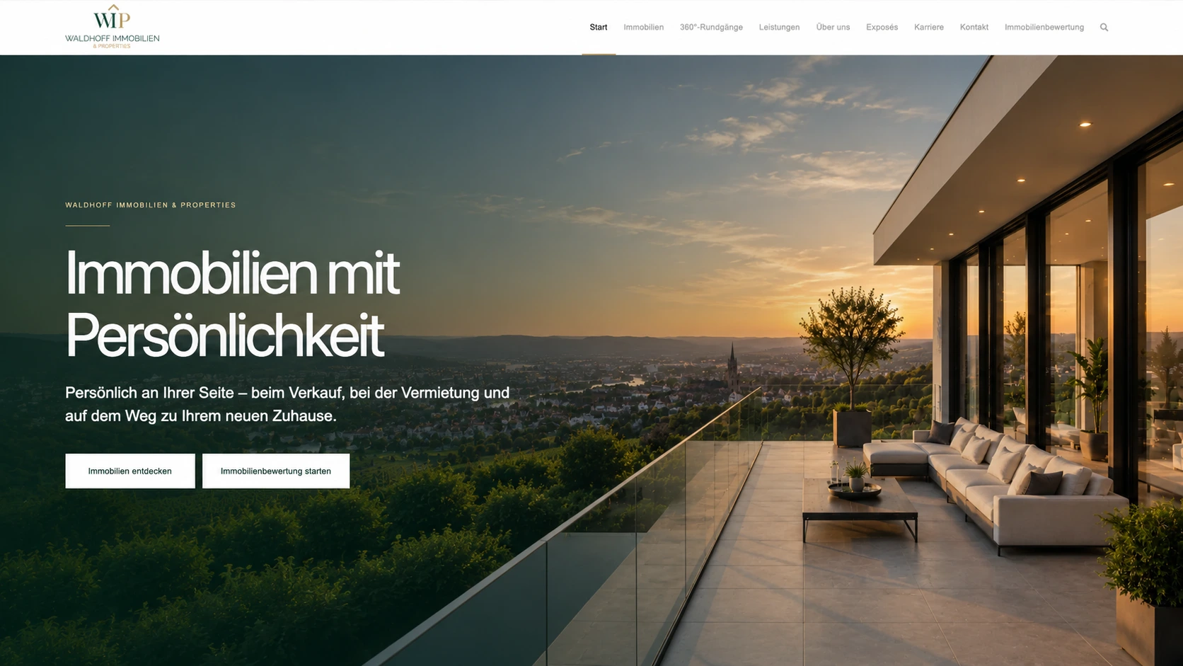 Website-Referenz Waldhoff Immobilien