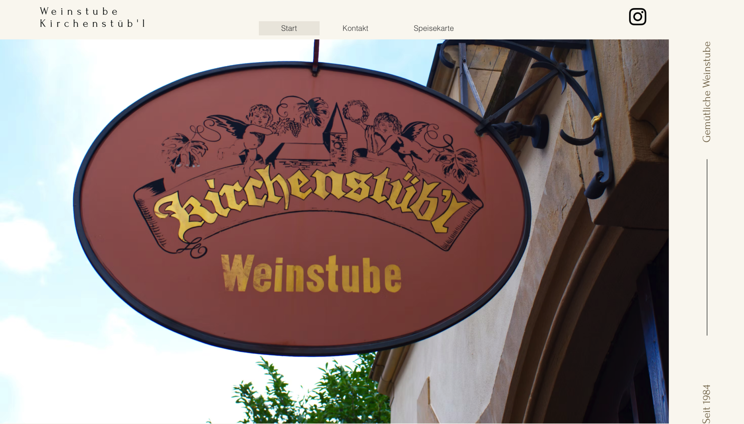 Originale Website-Vorschau der Referenz Kirchenstübl