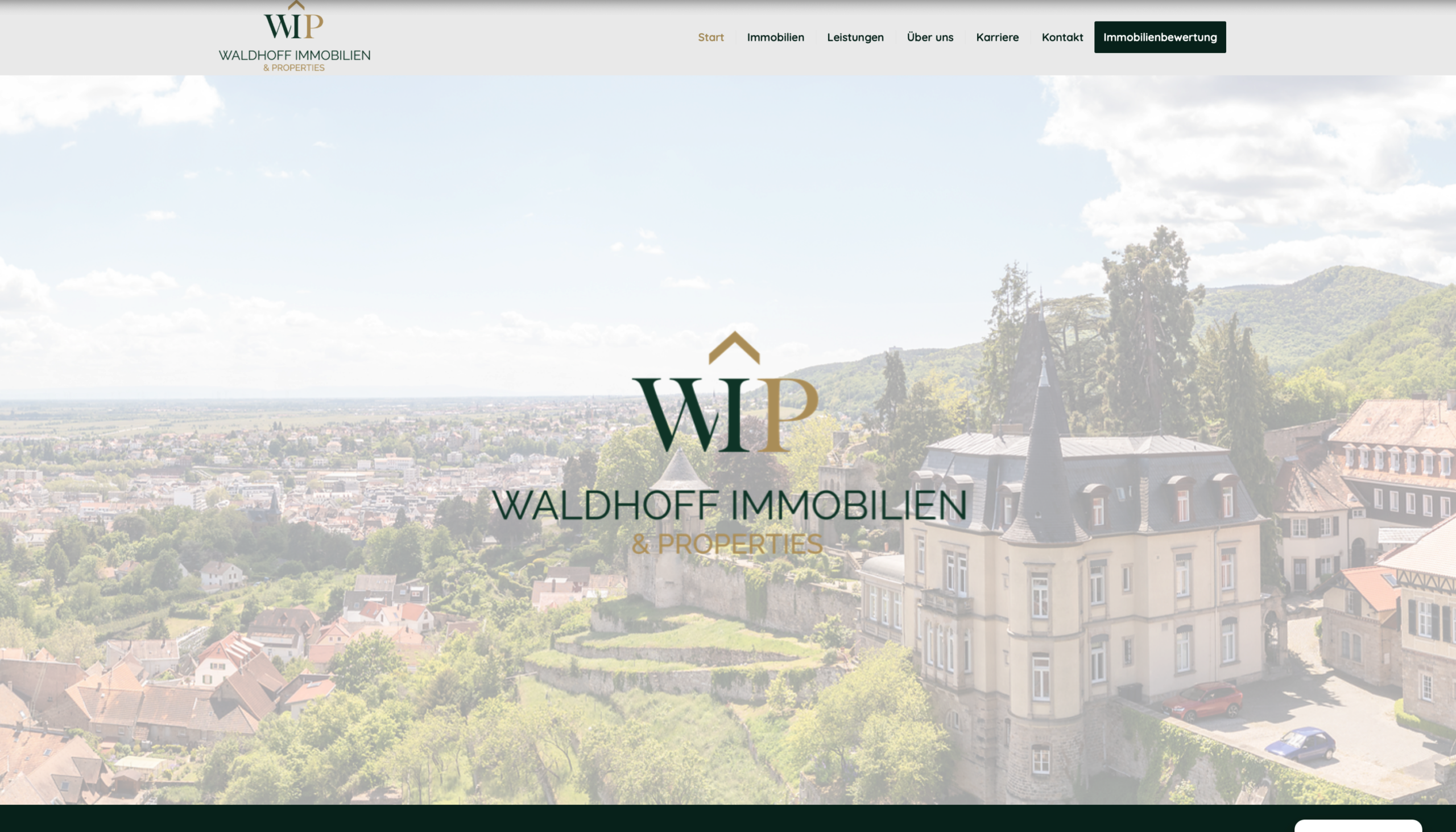 Originale Website-Vorschau der Referenz Waldhoff Immobilien